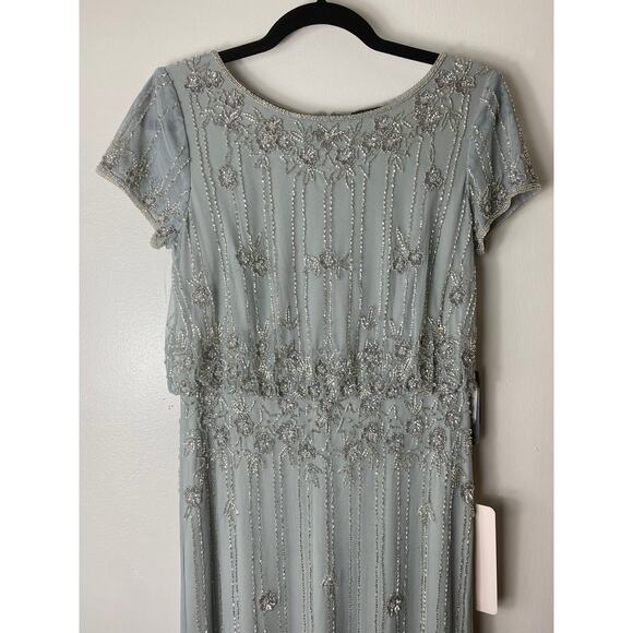 NWT ADRIANNA PAPELL DRESS GOWN 6 MOTHER OF THE BRIDE BRIDESMAID FORMAL EVENING - Picture 6 of 15